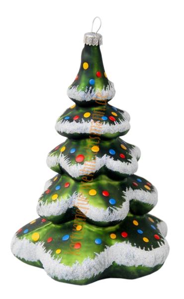 Weihnachtskugel Weihnachtsbaum mit Weihnachtskugeln - große grüne