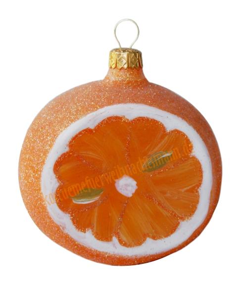 Weihnachtskugel Orange