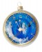 Weihnachtskugel Uhr mit Blauem Ziffernblatt
