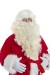 lange hell-cremefarben Weihnachtsmannbart mit Perücke (40cm) - Silhouette