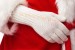 Dicke Ecru Weihnachtsmannhandschuhe / Dicke Ecru Handschuhe