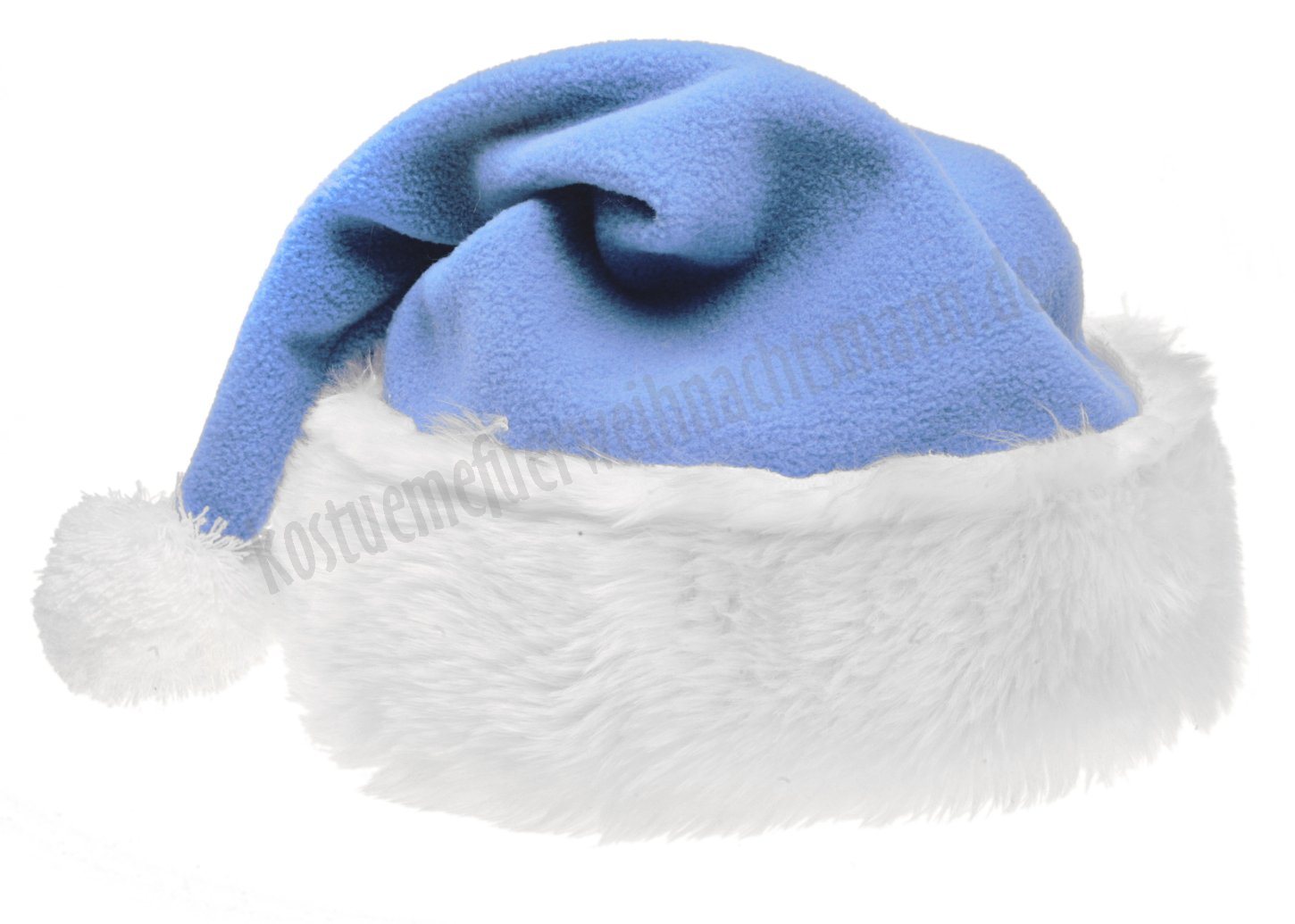 Babyblaue Weihnachtsmannmütze