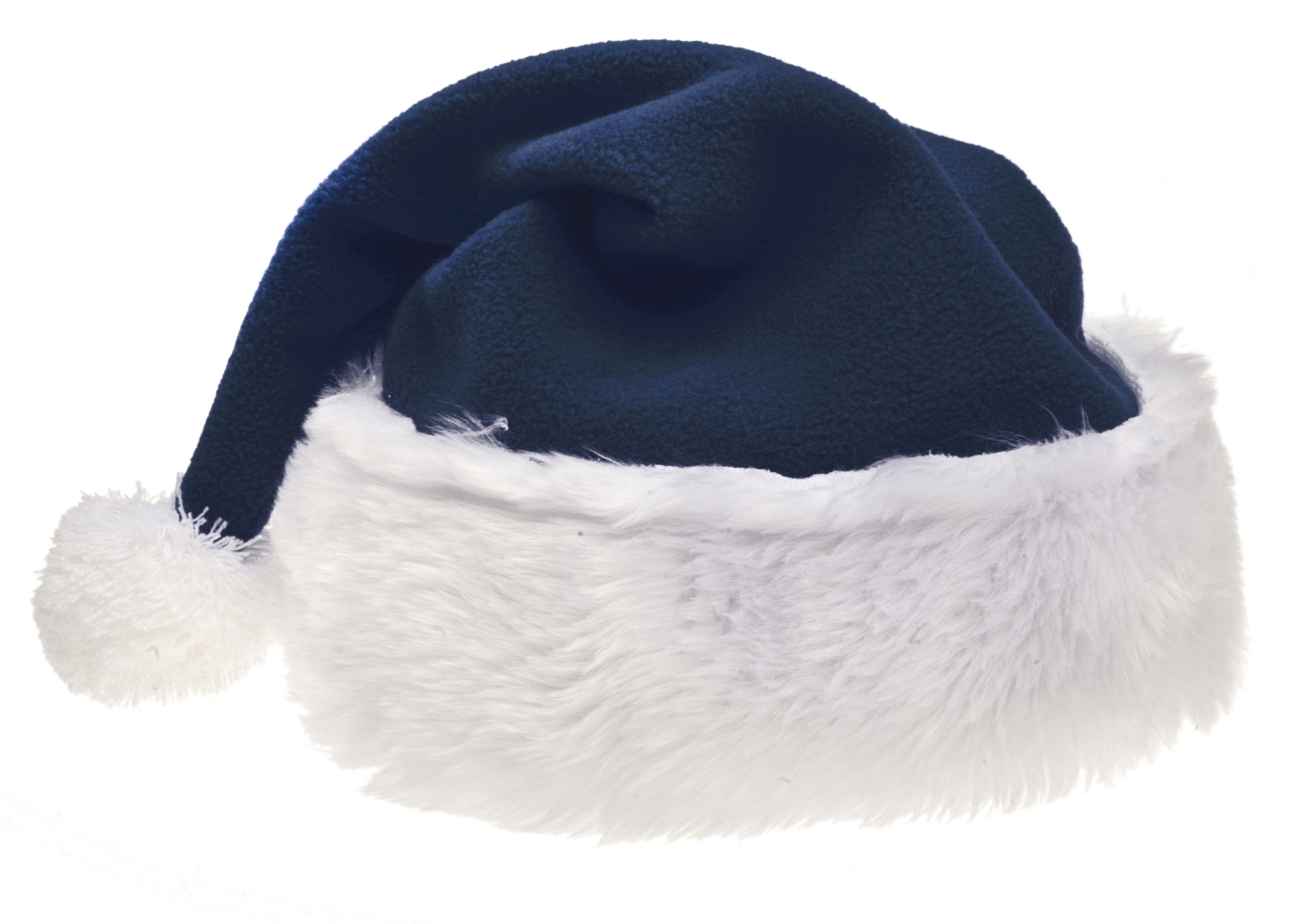 Dunkelblaue Weihnachtsmannmütze