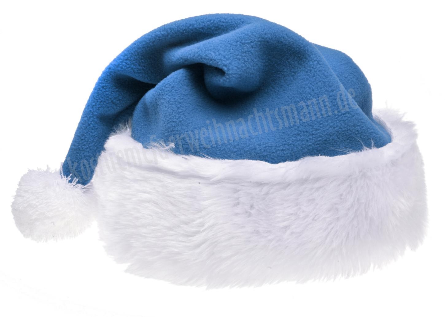 Himmelblaue Weihnachtsmannmütze