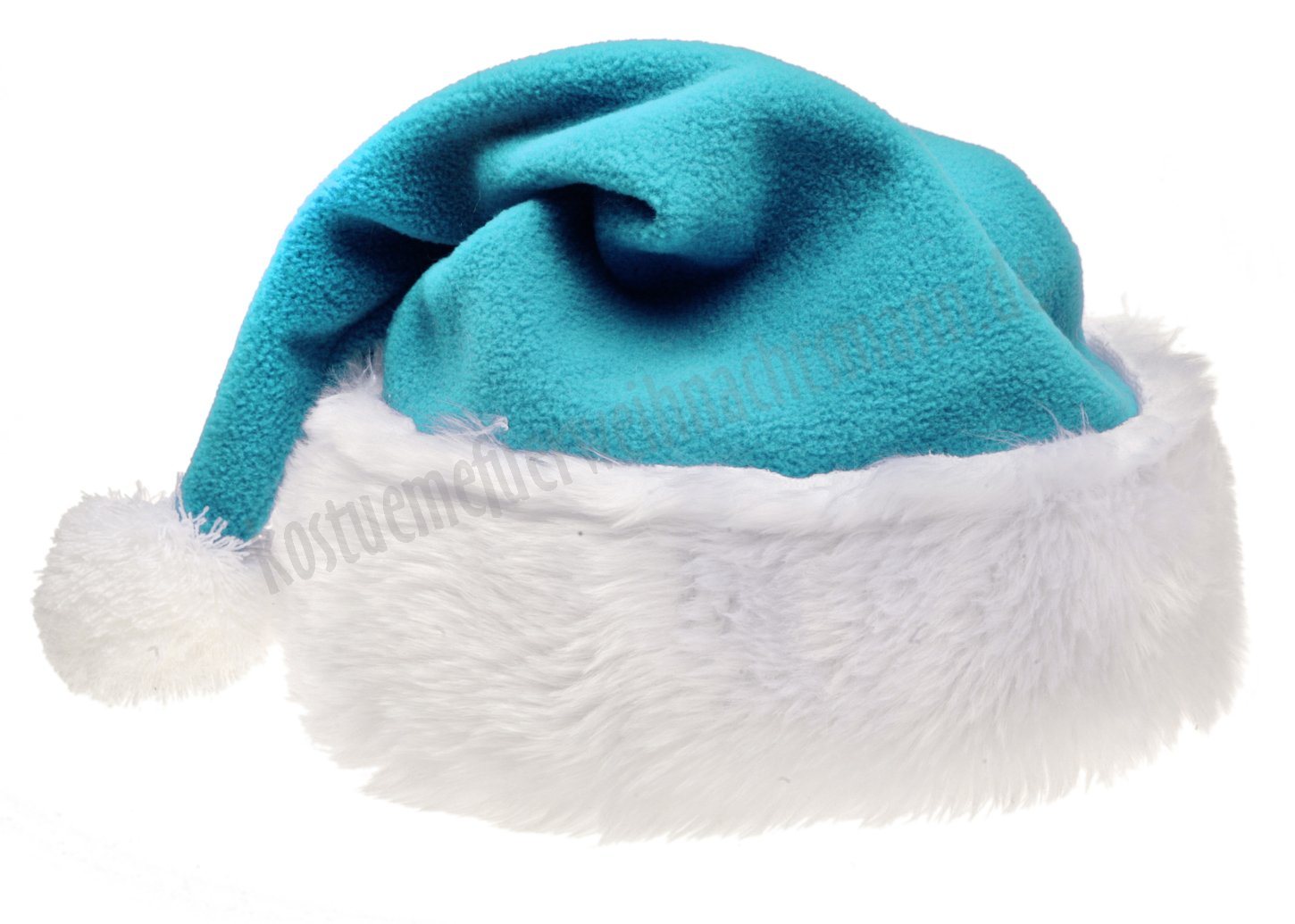 Türkise Weihnachtsmannmütze