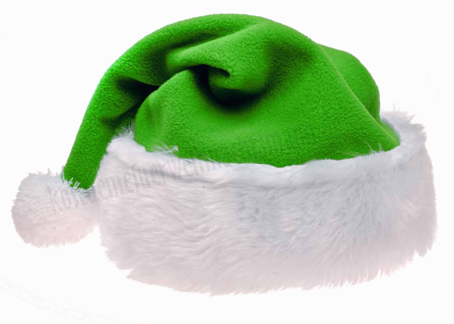 Grüne Weihnachtsmannmütze
