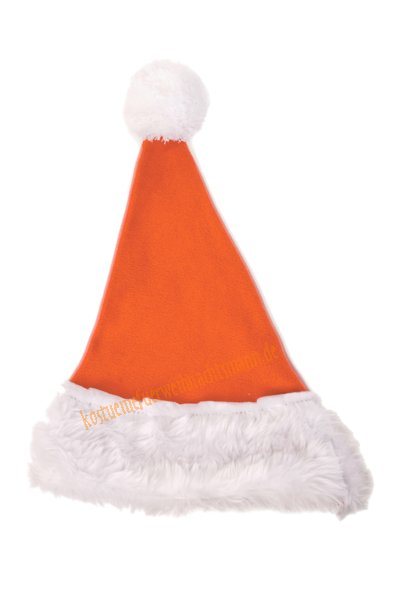 Orange Weihnachtsmannmütze für Kinder