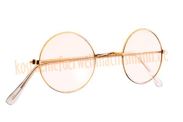 Weihnachtsmannbrille, Weihnachtsbrille besitzt eine Metallfassung mit Gläsern ohne Stärke