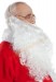 lange weiße Weihnachtsmannbart (30cm) mit Perücke - Profil