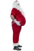 Künstlicher Bauch, Weihnachtsmann Kostüm mit lange Pelz und künstlicher Bauch