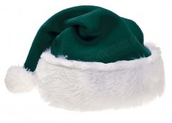 Dunkelgrün Weihnachtsmannmütze, Dunkelgrün Nikolausmütze Dunkelgrün Weihnachtsmannmütze, Dunkelgrün Nikolausmütze