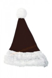 Dunkelbraun Weihnachtsmannmütze für Kinder Dunkelbraun Weihnachtsmannmütze für Kinder