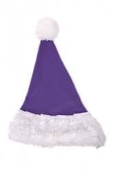 Lila Weihnachtsmannmütze für Kinder Lila Weihnachtsmannmütze für Kinder