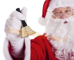 Weihnachtsmannglocke aus Blech Weihnachtsmannglocke aus Blech