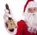 Riesige Weihnachtsmannglocke, große Messingglocke, Glocke aus Messing 25 cm