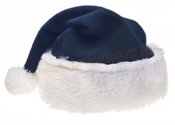 Marineblau Weihnachtsmannmütze, Marineblau Nikolausmütze Marineblau Weihnachtsmannmütze, Marineblau Nikolausmütze