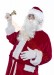 Nikolausglocke aus Messing, Velours Weihnachtsmannkostüm mit Glocke