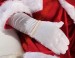 lange Weihnachtsmannhandschuhe, lange weiße Baumwollhandschuhe