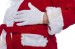 kurze Weihnachtsmannhandschuhe, kurze weiße Baumwollhandschuhe