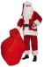 Luxuriöses Weihnachtsmannkostüm - Weihnachtsmann Lederstiefel und Gürtel