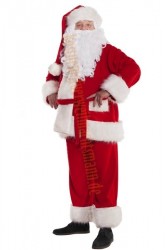 Luxuriöse Weihnachtsmannverkleidung, elegantes Weihnachtsmannkostüm Luxuriöse Weihnachtsmannverkleidung, elegantes Weihnachtsmannkostüm