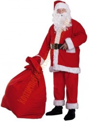 Kind Weihnachtsmann Kostüm Santa Claus Nikolauskostüm Verkleidung Set 3pcs/set 