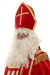 traditionell Kostüm Bischof Sankt Nikolaus, Kleidung des echten Hl. Nikolaus mit Mantel und Mitre mit Goldborten besetzt
