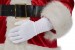 Weihnachtsmannkostüm aus Velours, Super Deluxe - komplettes Set mit Jacke (13-teilig plus 4 Zubehörteile)