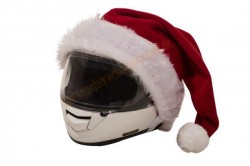 Weihnachtsmannmütze für Motorradhelm, Weihnachtsmannmütze für Motorrad