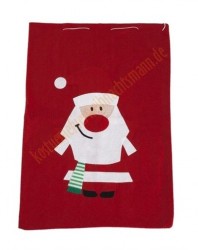 Geschenkesack mit weihnachtlichem Aufnäher, Geschenkesack für den Weihnachtsmann Geschenkesack mit weihnachtlichem Aufnäher, Geschenkesack für den Weihnachtsmann